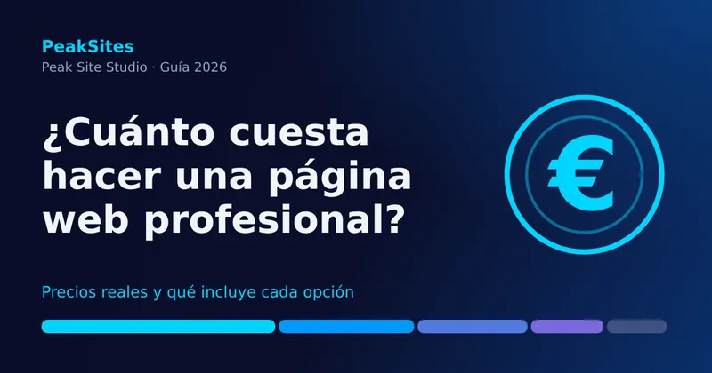 Cuánto cuesta hacer una página web profesional